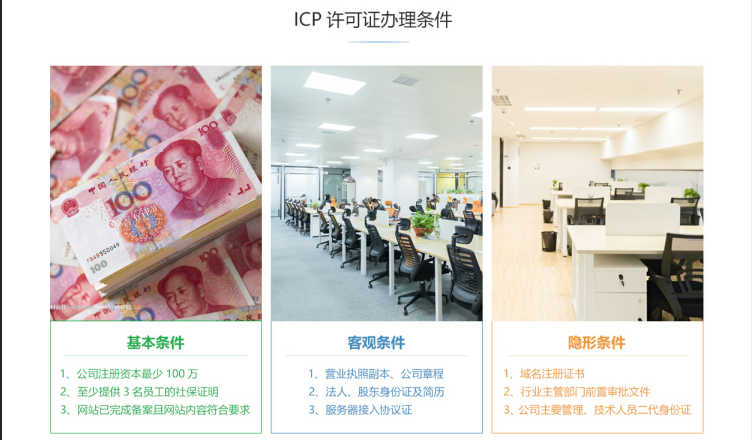 内蒙古ICP许可证办理条件